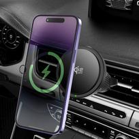 25W QI2.2 Magnetic Car Wireless Charger & Phone Holder with Cooling, Magsafe Compatible 80csq
