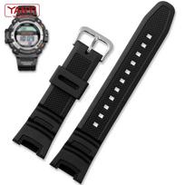 Plastikinis laikrodžio dirželis casio SGW-100 3157 dervos gumos laikrodžio apyrankė 24 mm SGW100 serijos laikrodžio apyrankė Riešinių laikrodžių dirželis 24mm