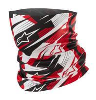 Šildantis šalikas ALPINESTARS BLURRED, spalva balta/juoda/raudona