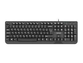 NATEC Keyboard Trout Slim black USB - Angliškų/čekiškų/slovakiškų raidžių išsidėstymas