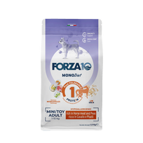 FORZA10 Monodiet Mini/Toy Adult su arkliena ir žirniais, šunims sausas pašaras, 1.5 kg