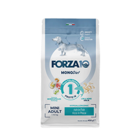 FORZA10  MonoDiet Mini Adult su žuvimi, šunims sausas pašaras, 400 g