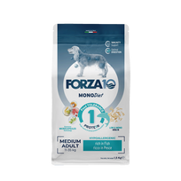 FORZA10  MonoDiet Medium Adult su žuvimi, šunims sausas pašaras, 1.5 kg