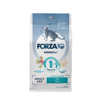 FORZA10 MonoDiet Adult Cat, su žuvimi, katėms sausas pašaras, 400 g