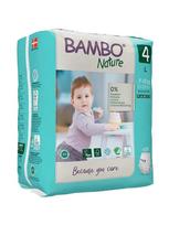 Bambo nature sauskelnės/kelnaitės, 4 dydis/L, 7-12kg, 20 vnt.