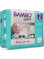 Bambo nature sauskelnės, 2 dydis/S, 3-6kg, 30 vnt.