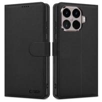 Juodas atverčiamas dėklas "Tech-Protect Wallet" telefonui Xiaomi 15T Pro 5G