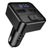 Borofone Transmitter FM BC63 Selecto MP3, Bluetooth – 2xUSB – juodos spalvos
