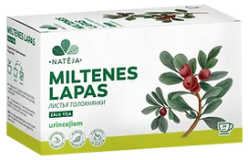 NATĒJA Meškinio Ausies (Meškauogės) Lapų arbatos maišeliai, 24 vnt.