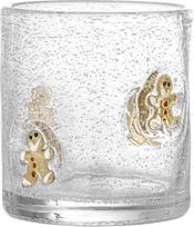 Bloomingville Kalėdinė stiklinė Debra, meduoliniai žmogeliukai, 370 ml