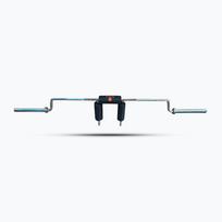 Olimpinė štanga pritūpimams + 2 apkabos Sveltus Safety Squat Bar chrome/black