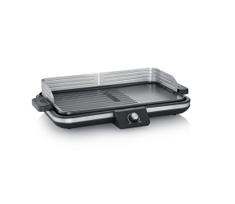Severin PG 8564 - stalinis elektrinis grilis 2300W/230V 50x30 cm juodas