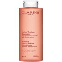 Clarins Soothing Toning Lotion Camomile & Saffron Flower tonikas sausai / jautriai odai, 400 ml