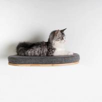 Sieninis kačių guolis | RHR Pets Cat Wall Bed Grey