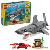 LEGO CREATOR 3 IŠ 1 31381 Žiaurus ryklys su lobio skrynia