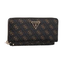 Guess Laurel II Slg Large Zip Around SWQL74 59146 Brown Logo (GU862-a) rankinė