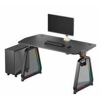 Darba galds Ultradesk Darba galds QUEST, 140x70cm, 72-120cm, Black-Black | UD-QST-FRBB/DTBB | 8590274026230