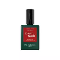 MANUCURIST_Green Flash Led Gel Nail Lacquer Red Velvet nagų lakas  15 ml
