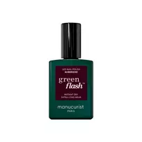 MANUCURIST_Green Flash Led Gel Nail Lacquer nagų lakas Aubergine 15 ml