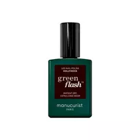 MANUCURIST_Green Flash Led Gel Nail Lacquer Hollyhock nagų lakas 15 ml