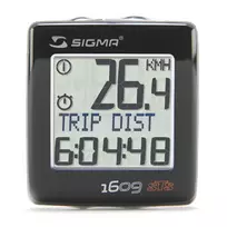 Dviračio kompiuteris Sigma BC 1609 STS Cadence // belaidis, 16 funkc. (juoda/sidarbinė)