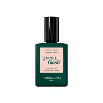 MANUCURIST_Green Flash Led Gel Nail Lacquer nagų lakas Pastelinė rožinė 15 ml
