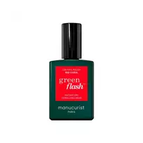 MANUCURIST_Green Flash LED gelinis nagų lakas Raudonas koralas Nagų lakas 15 ml