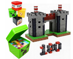 Minecraft magnetiniai konstruktoriai dėžutėje, 180vnt