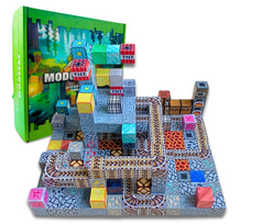 Minecraft stiliaus magnetinės kaladėlės 224vnt