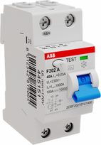 2P A 40A 30mA Residual Current Circuit Breaker (RCCB) F202 A-40/0.03 U 2CSF202101U1400 | 8012542819004