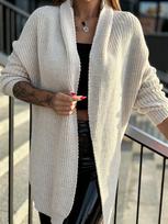 Megztinis moterims ELR022 – smėlinis, Beige