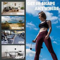 Jumping ropes,Pair of Cordless jump rope - Workout in a Small Space - Exercise with Weighted jump rope,