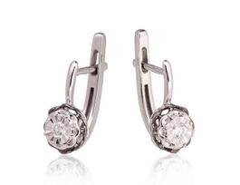Auksiniai auskarai su briliantais Diamond Sky “Juno Gold IV”