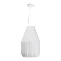 Baltos spalvos lubinis šviestuvas ø 30 cm su tekstiliniu gaubtu Somar – Kave Home