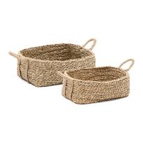 Iš vandens hiacinto krepšiai 2 vnt. 34x24x19 cm Milly – Kave Home