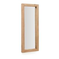 Sieninis veidrodis su medžio masyvo rėmu 50x120 cm Maden – Kave Home