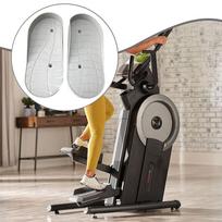 Sėdimojo elipsinio treniruoklio pedalai Patvarūs PP sportinio dviračio pedalų dalys sporto salės treniruokliams Priedai Treniruotėms pilka spalva