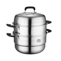 Aisida 28cm Triple-Layer Stainless Steel Steamer