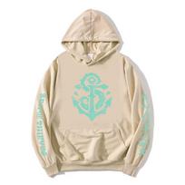 Sea of Thieves žaidimo spaudinių gobtuvai ilgomis rankovėmis laisvi kasdieniai gobtuviniai marškinėliai drabužiai gatvės stilius unisex grafiniai viršutiniai drabužiai XS juoda