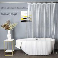 Skaidri vandeniui atspari balkono lietaus skydo užuolaida - permatoma, atspari pelėsiui ir sutirštinta, pralaidi šviesai Single Curtain: 1.0m x 1.8m + Hooks-M87-G73