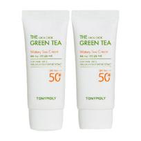 TONYMOLY The Chok Chok Žaliosios arbatos drėkinamasis apsauginis kremas nuo saulės Dvigubas rinkinys (50 ml × 2)