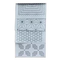 4 vnt. Sashiko siuvinėjimo trafaretas Geometrinis Sashiko rašto trafaretas Daugkartinio naudojimo Sashiko C