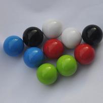 30 mm įvairių spalvų akriliniai apvalūs karoliukai - be skylutės, vientisi plastikiniai rutuliukai vaikų žaidimams, 3 cm žalia spalva/juoda spalva/balta spalva