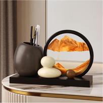 Gureide Moving Sand Art Pen Holder & Desk Decor