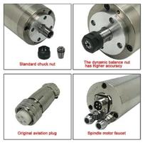 65X158-800W-ER11-220V CNC Water Cooled Spindle Motor 2 Bearings CNC Motor Spindle CNC Machine 1PCS High Qualit