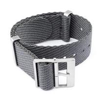 Austinė nailono juostelė Zulu apyrankė, skirta Swatch x Blancpain 22 mm nerūdijančio plieno sagtimi, vyriška, moteriška, austa minkšta drobė, pakeičiama laikrodžio apyrankė 22mm black
