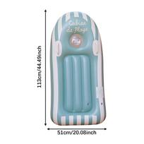 Inflatable Surfboard PVC Surf Body Board with Handles Water Fun Game Accessories for Beach Party Water Entertainment mėlyna