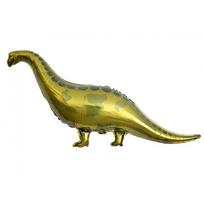 Folinis balionas „Žalias dinozauras“, 99x56 cm – didelis dinozauro formos