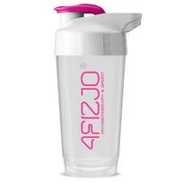 Shakeris plaktuvė 4FIZJO ULTRA 700 ml baltai rožinis - proteino plaktuvė, shakeris papildams, sporto gertuvė