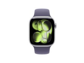 Apple Watch Series 11 GPS 42mm Silver Aluminium Gehäuse mit Sport Band (purple fog) - S/M | MEU64ZR/A | 195950631630